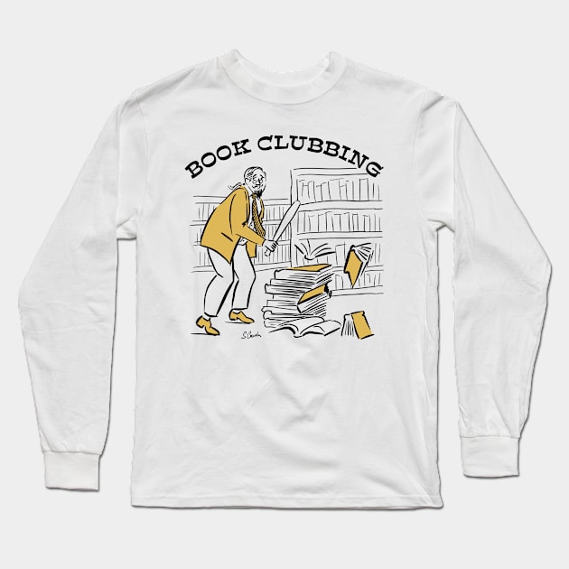 Book Clubbing Long Sleeve T-Shirt by Sue Cervenka